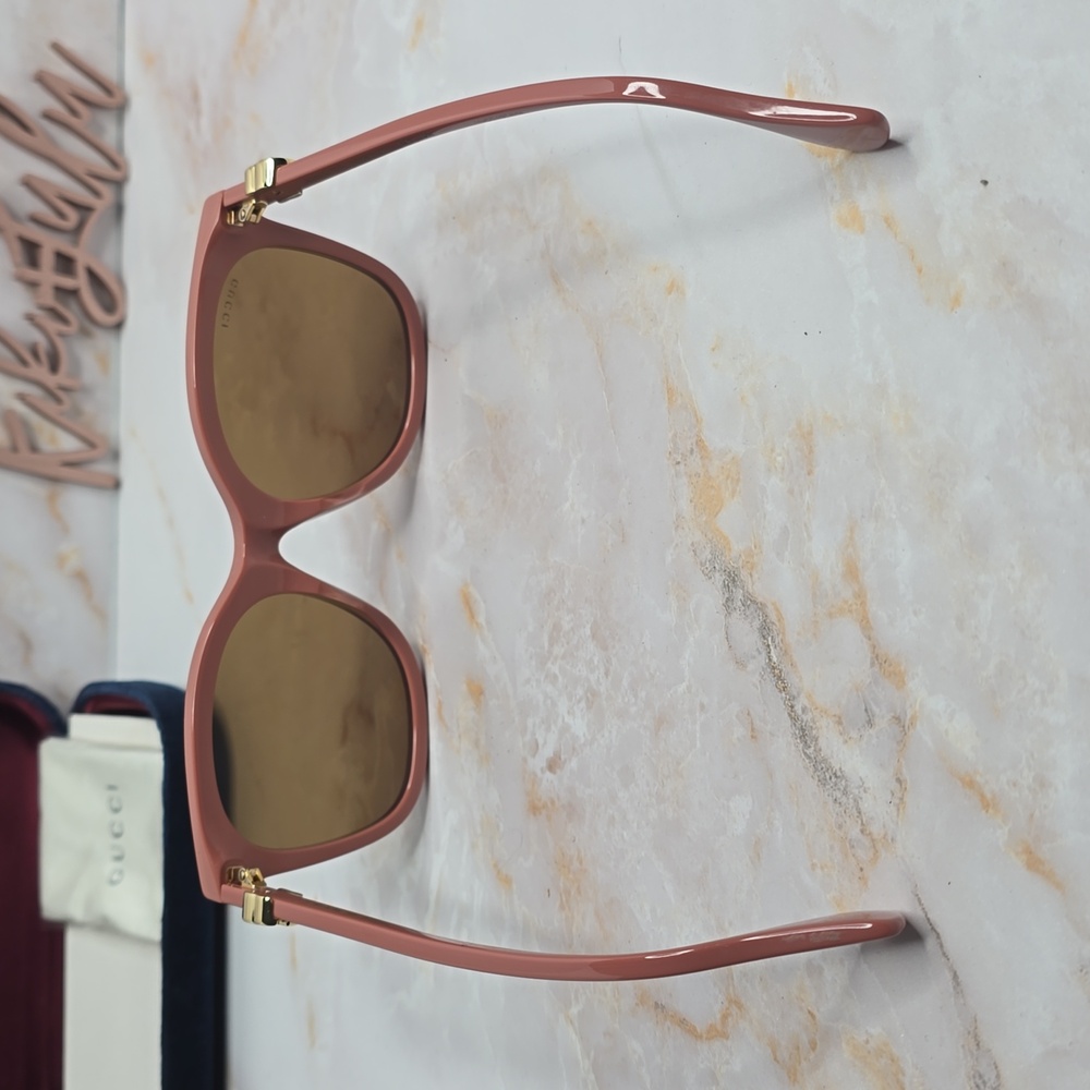 Gucci Interlocking G Square-Frame Sunglasses Pink - image 3